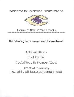Enrollment - Chickasha Public Schools