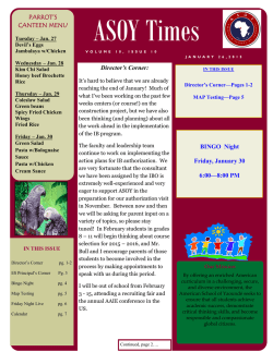 ASOY Times - American School of Yaounde