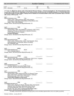 Auction Catalog