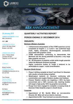 30 January 2015 - Lamboo Resources
