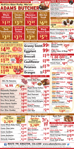 Food Ads - Adams Fairacre Farms