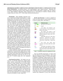 DIFFERENCES WITHIN CARBONACEOUS CHONDRITE GROUPS