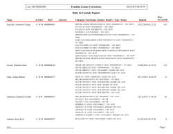 Daily In Custody Report
