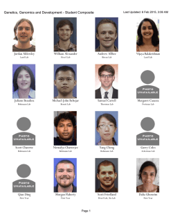 Genetics, Genomics and Development