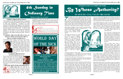 By Whose Authority? - Cathedral of the Blessed Sacrament