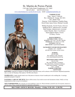 St. Martin de Porres Parish - John Patrick Publishing Company