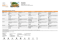 Weekly schedule: 26.01.2015 - Speisepl&auml;ne