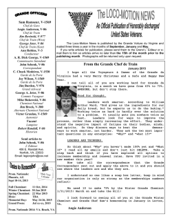 From the Grande Chef de Train