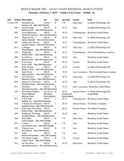 Lineup - Dance Magic