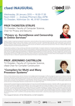 cfaed.tu-dresden.de - Faculty of Computer Science