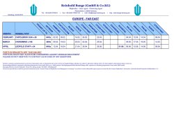 schedules - Reinhold Bange