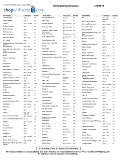 Retailer List - ShopWithScrip.com