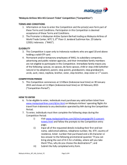 Terms and Conditions