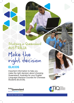 IETU ELICOS Guide - Study Queensland