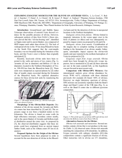 EXPLORING EXOGENIC SOURCES FOR THE OLIVINE ON