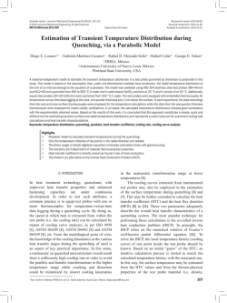 Estimation of Transient Temperature Distribution