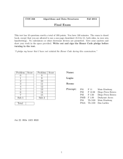 Final Exam - Princeton University