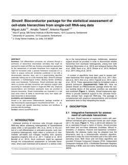 Sincell: Bioconductor package for the statistical