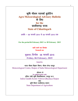 English Click to download - Meteorological Centre, Raipur