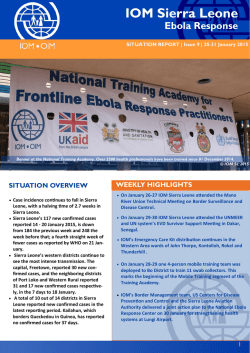 Sierra Leone - International Organization for Migration