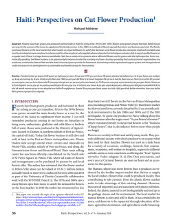 Haiti : Perspectives on Cut Flower Production1