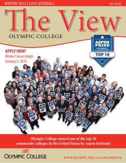 Winter 2015 - Olympic College