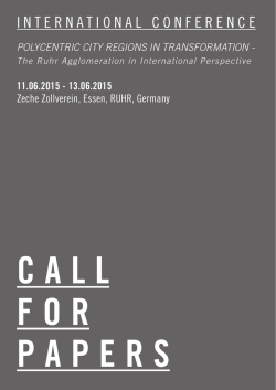 INTERNATIONAL CONFERENCE - ILS &ndash; Institut f&uuml;r Landes