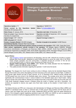 Population Movement - International Federation of Red Cross and