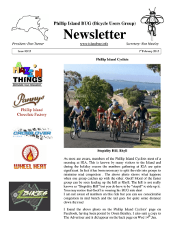 Newsletter - Phillip Island BUGS