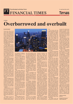 China: Overborrowed and overbuilt &ndash; FT2241
