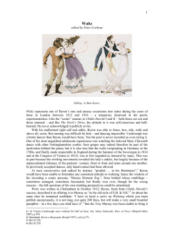 Waltz - International Byron Society