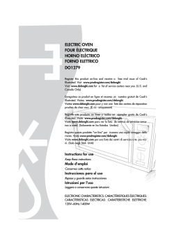 Delonghi Do1279 Use And Care Manual