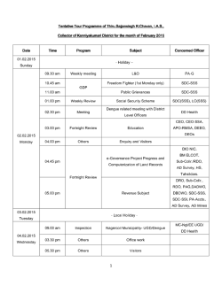 Tentative - Kanyakumari District