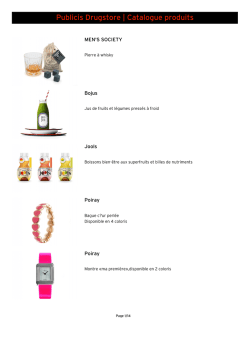 Publicis Drugstore | Catalogue produits