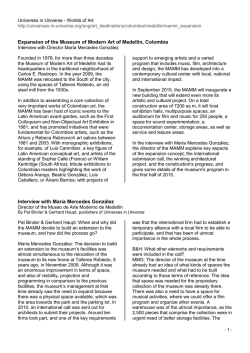 Museum of Modern Art Medell&iacute;n - Expansion