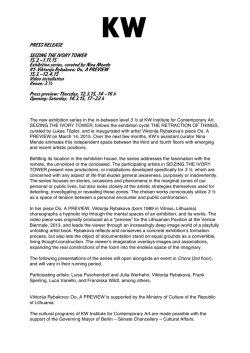 Press Release SEIZING THE IVORY TOWER