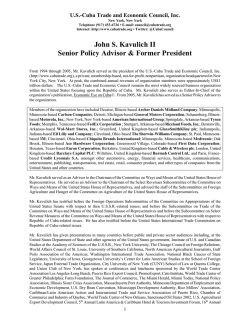 biography - U.S.-Cuba Trade and Economic Council