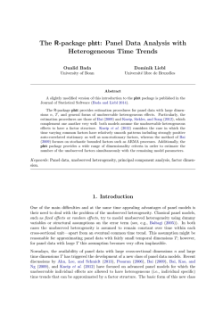 The R-package phtt: Panel Data Analysis with Heterogeneous Time