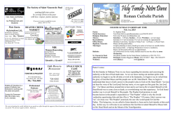 Bulletin - Holy Family Notre Dame Parish