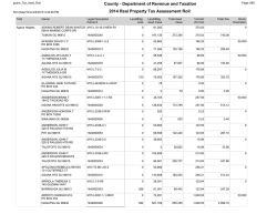 County - Department of Revenue and Taxation 2014 Real Property