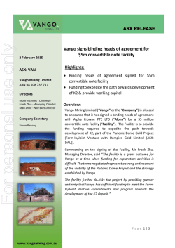 For personal use only