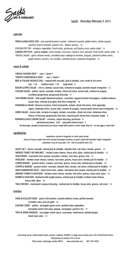 lunch monday february 2 2015