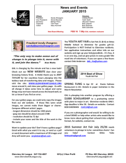 January 2015 Newsletter