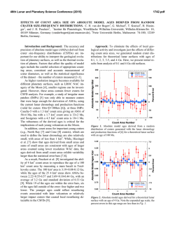 Effects of Count Area Size on Absolute Model Ages Derived from