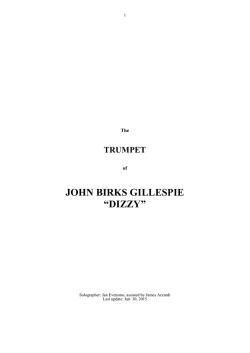 Download The TRUMPET of JOHN BIRKS GILLESPIE &ldquo;DIZZY&rdquo;