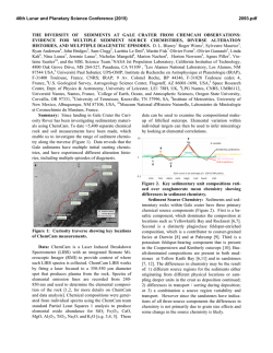 the diversity of sediments at gale crater from chemcam observations