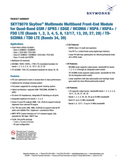 Product Summary - Skyworks Solutions, Inc.