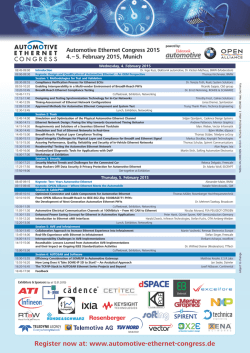 Register now at: www.automotive-ethernet