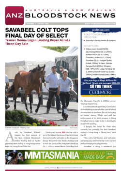 Read more - ANZ Bloodstock News