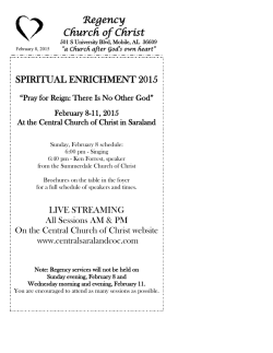 Download File - Regency Church of Christ